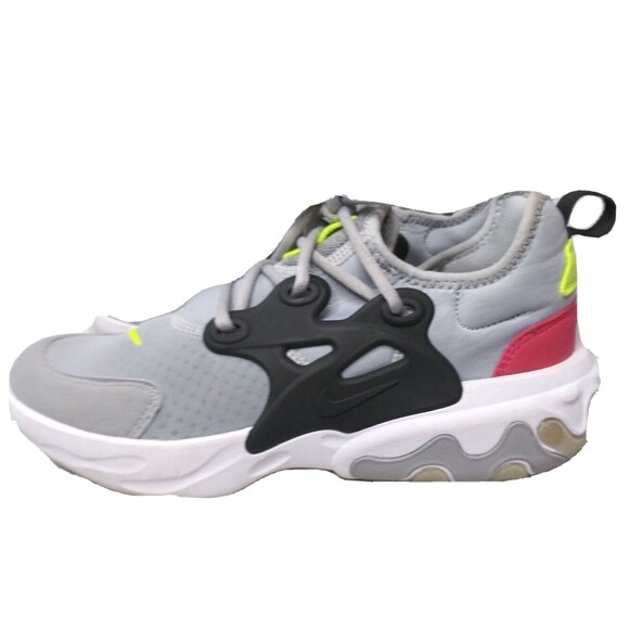 Nike GS React Presto Wolf Grey Black Youth 6.5 Y Shoes - Picture 3 of 7